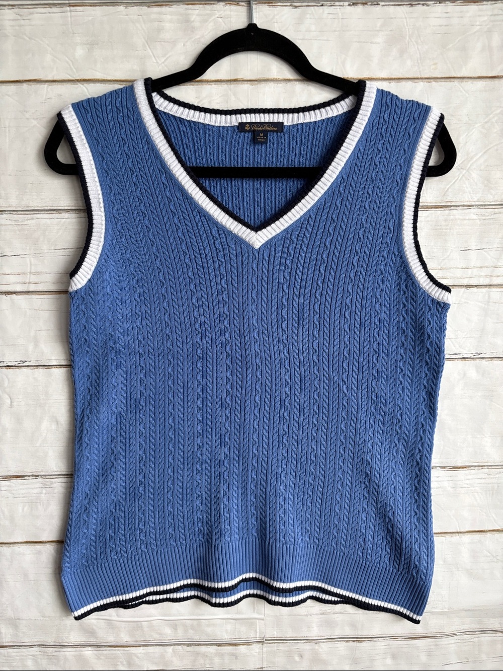 Brooks Brothers Blue cotton vest